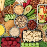 vegetables, nuts, legumes, and other high fiber foods
