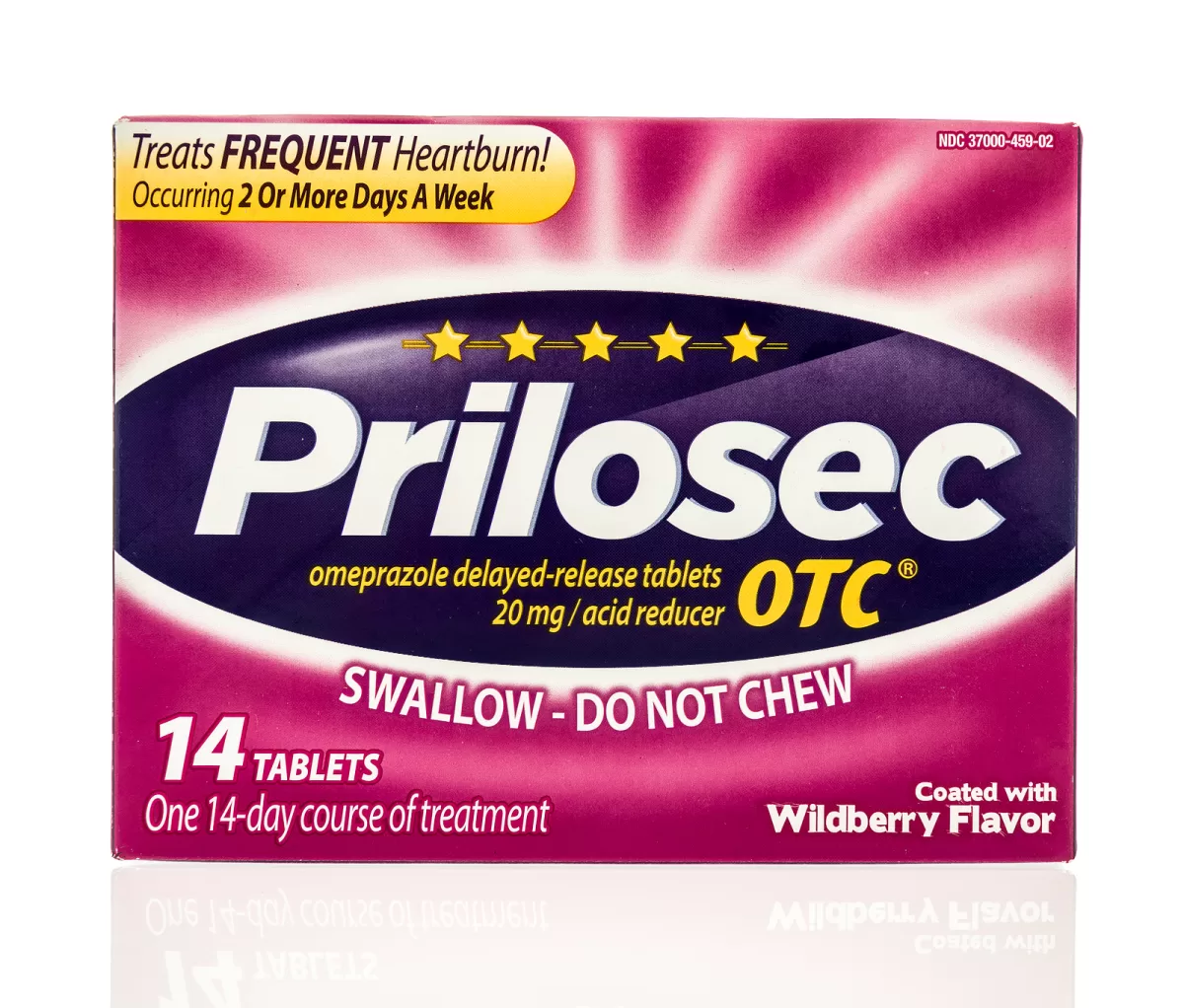 prilosec (omeprazole) box is shown, a medication in PPI class
